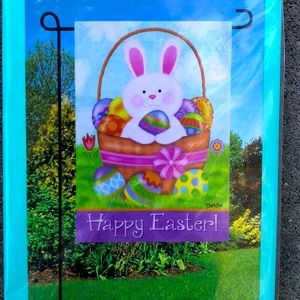 Easter Bunny Spring flag banner decor